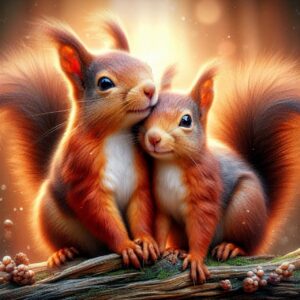 Animals' Unique Fun Facts, squirrel, friendship, love